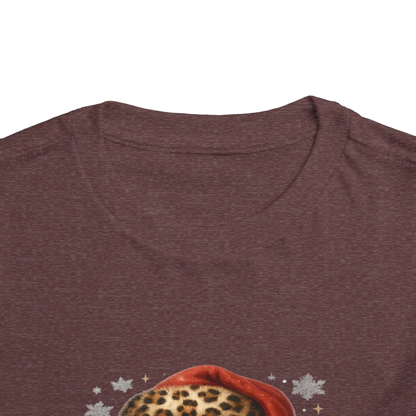 Believe Santa Leopard Print Toddler Christmas Tee