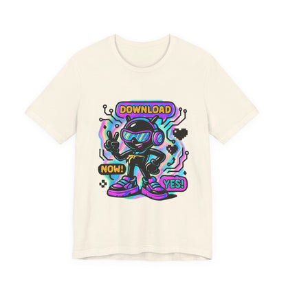 Download Now! Retro Gamer Alien T-Shirt — Neon Vaporwave Gaming Tee