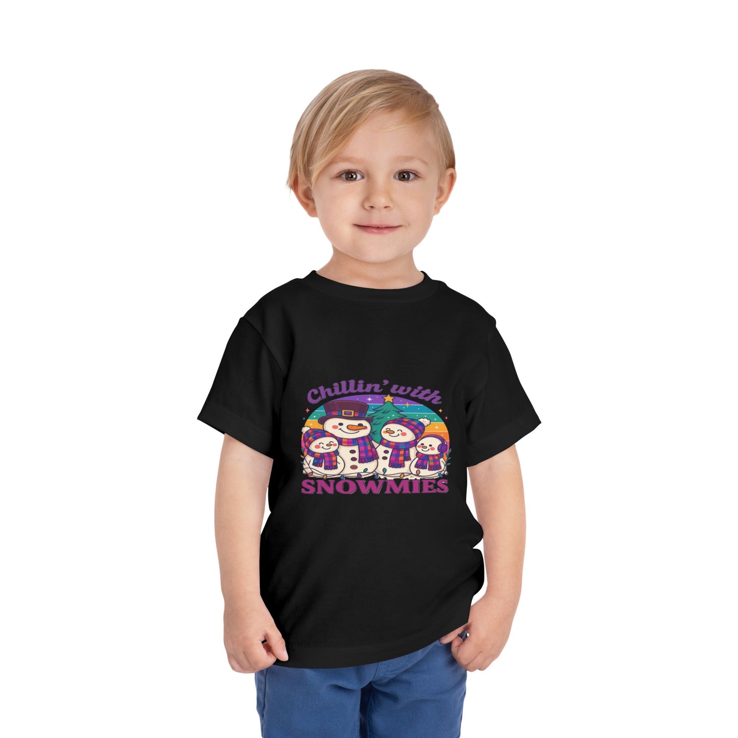 Chillin' with Snowmies Toddler Christmas Tee