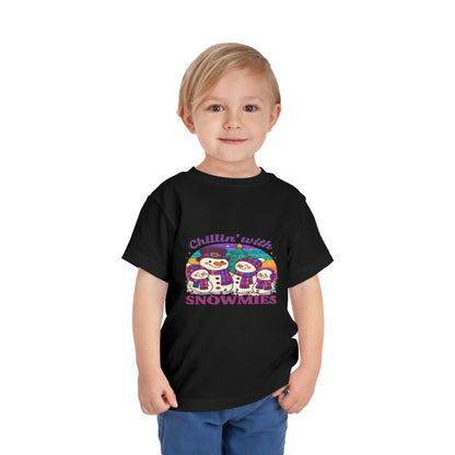 Chillin' with Snowmies Toddler Christmas Tee