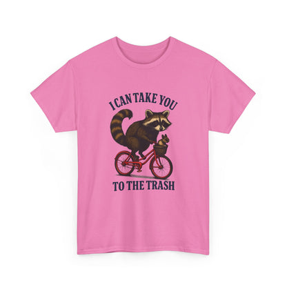 Cotton Tee Vintage Raccoon Bicycle Graphic Shirt
