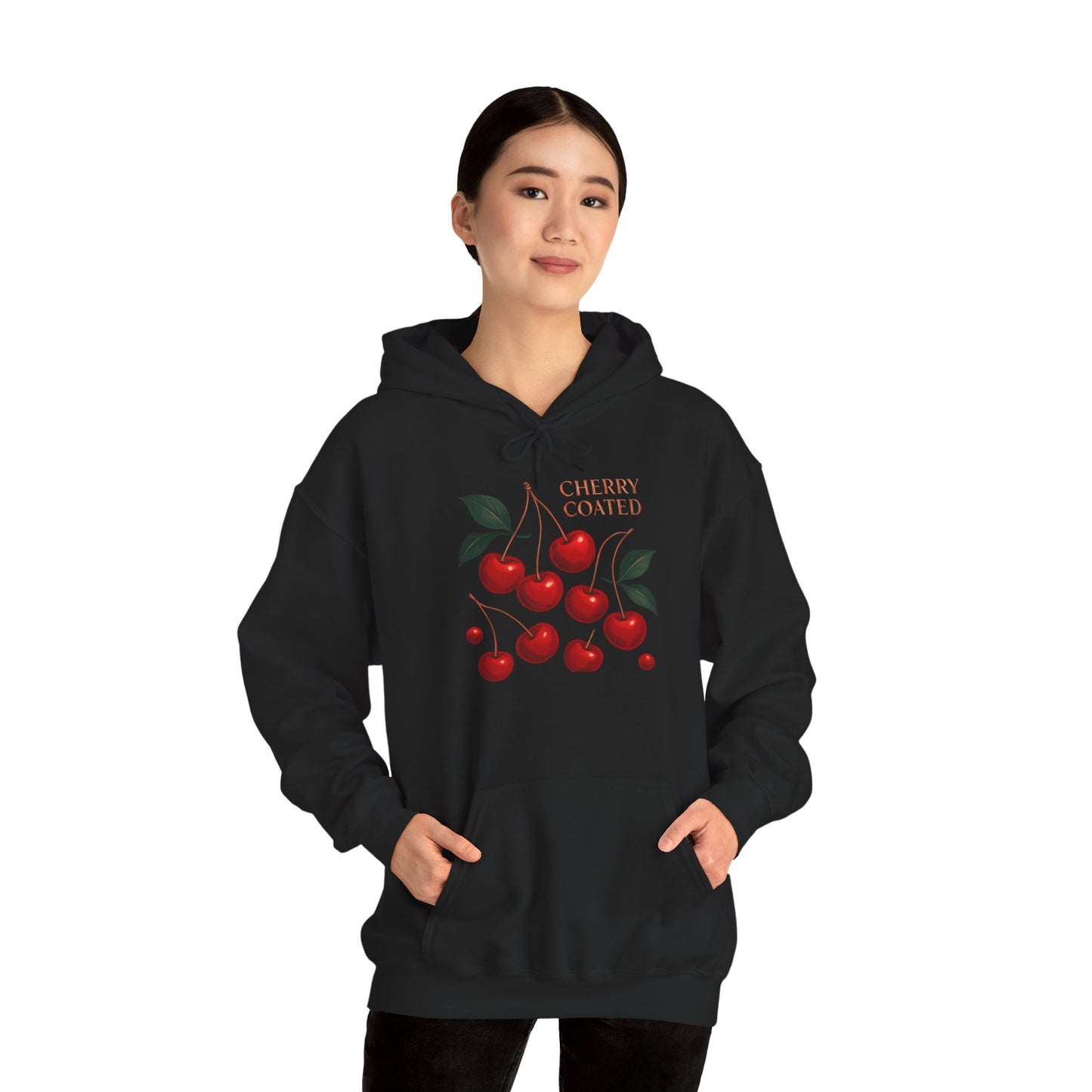 Cherry Cluster Hoodie — "Cherry Coated" Graphic Sweatshirt