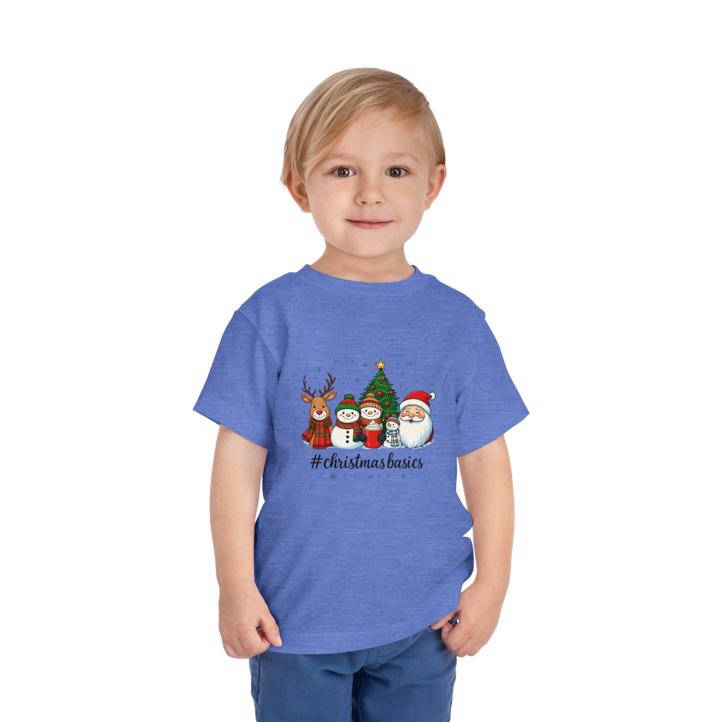 Christmas Basics Toddler Tee - Festive Holiday Fun