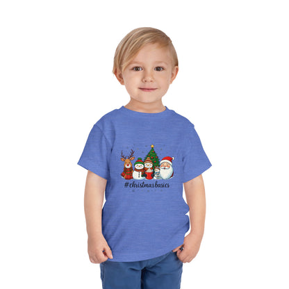 Christmas Basics Toddler Tee - Festive Holiday Fun