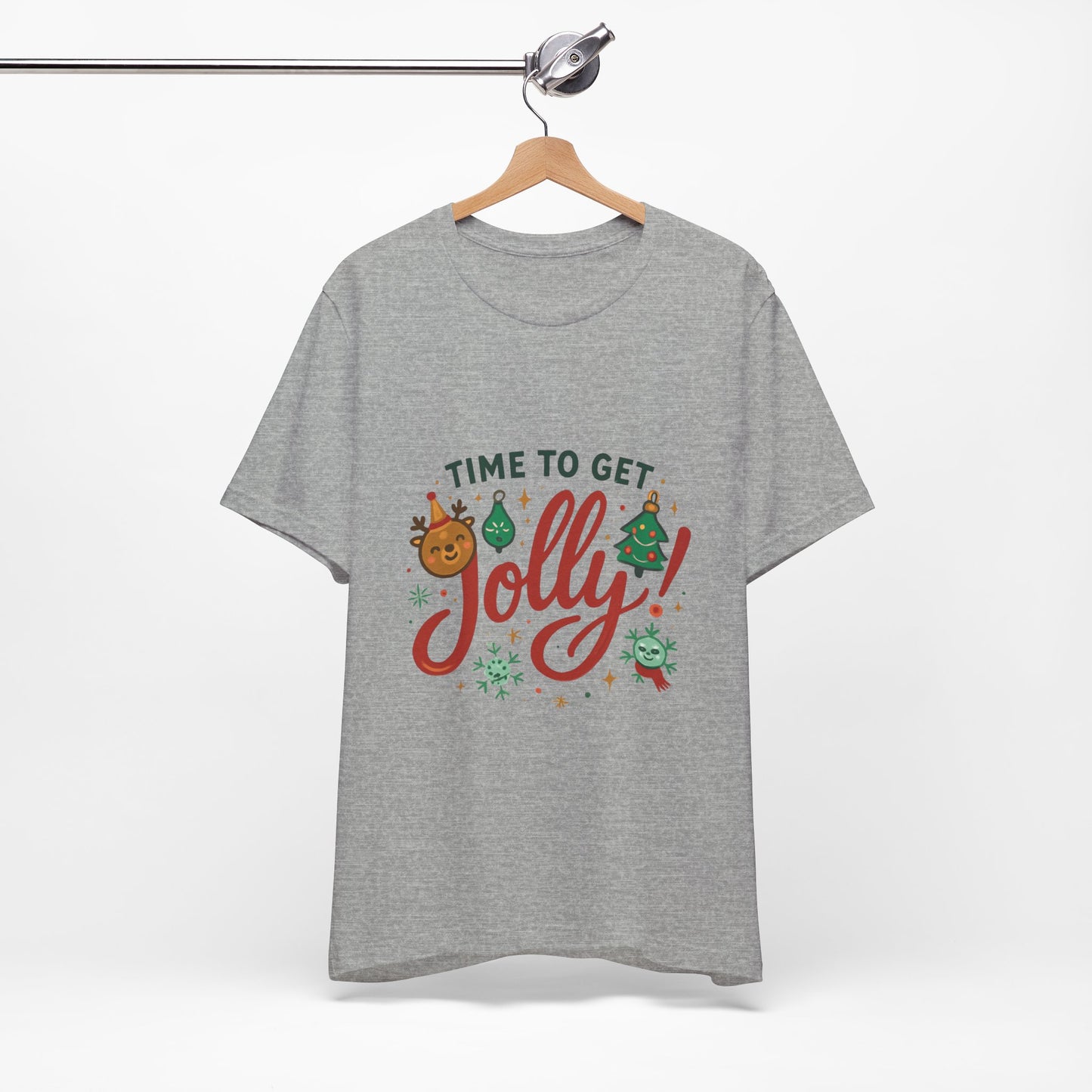 Time to Get Jolly! Christmas Tee — Festive Holiday Graphic T-Shirt