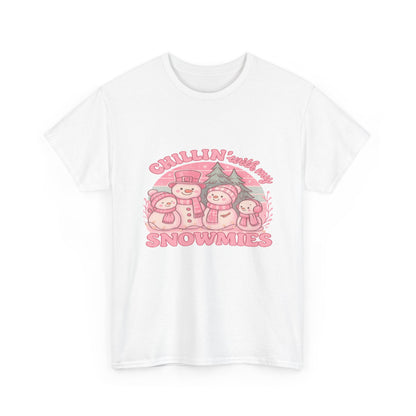Pink Chillin' Snowmies Tee