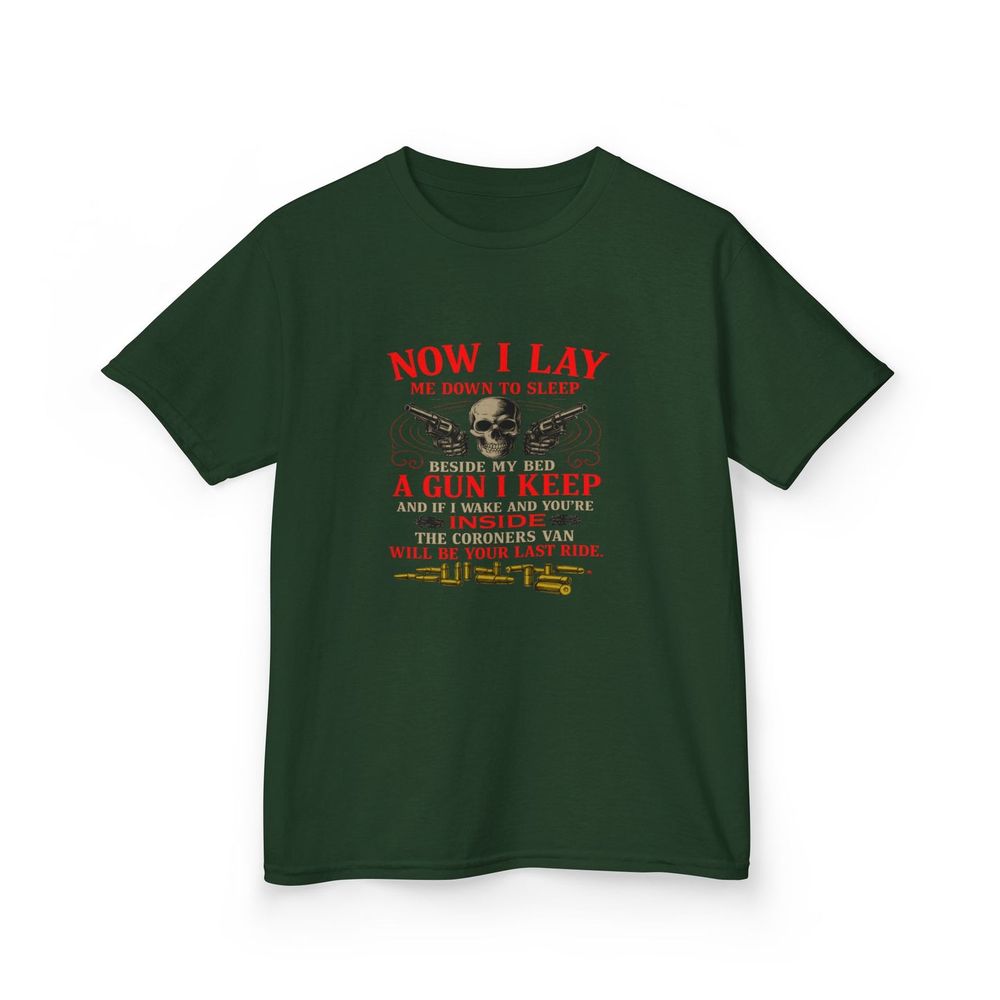 Now I Lay Me Down to Sleep - Dinosaur Skull Tee