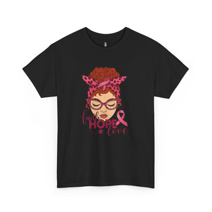 Empowering Cancer Awareness Tee, Hope Love Pink Ribbon Shirt, Inspirational Unisex Tee, Gifts for Breast Cancer Awareness, Supportive [...]