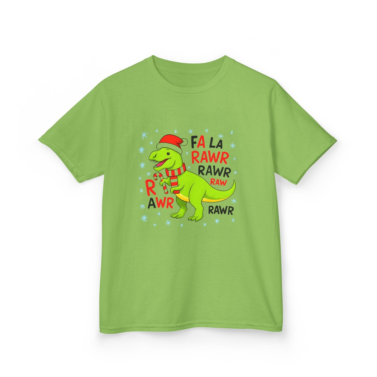 Holiday Dinosaur Kids Tee, Christmas Shirt, Fun Dinosaur T-Shirt, Kids Party Outfit, Cute Graphic Tee, Gift for Kids