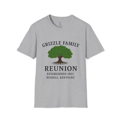 Woman's Family Reunion T-Shirt, Grizzle Tee, Personalized Family Gathering Shirt, Heritage Celebration Apparel, Family Tree Shirt