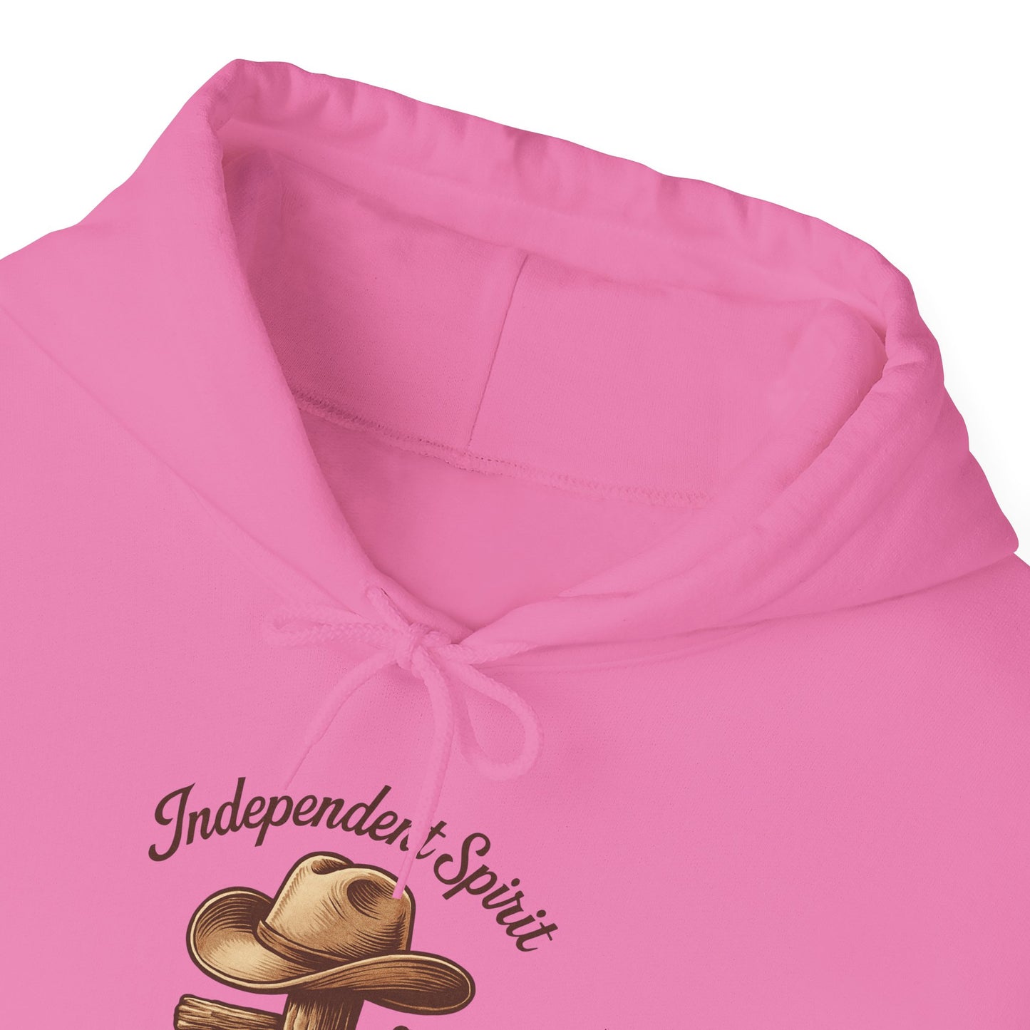 Quiet Swagger Hoodie – "Independent Spirit" Cowboy Hat Graphic Pullover