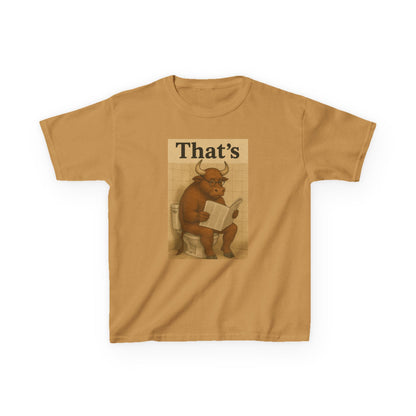 Bull Market Bathroom Break - Funny Kids Tee