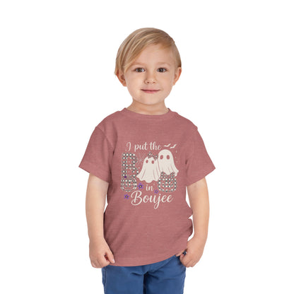 Boujee Halloween Toddler Tee: I Put the B in Boujee