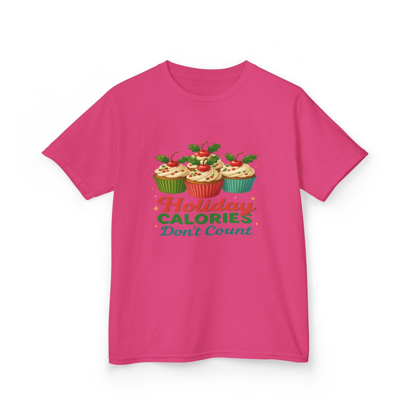 Holiday Calories Don't Count Dino Cupcake Tee