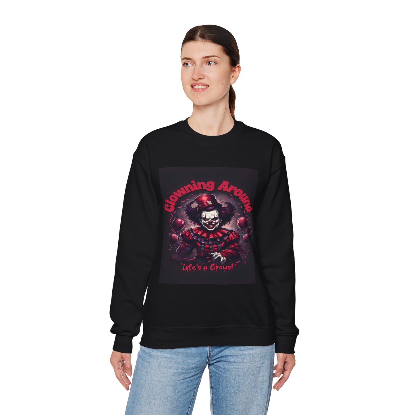 Creepy Clown Halloween Sweatshirt - Gothic Horror