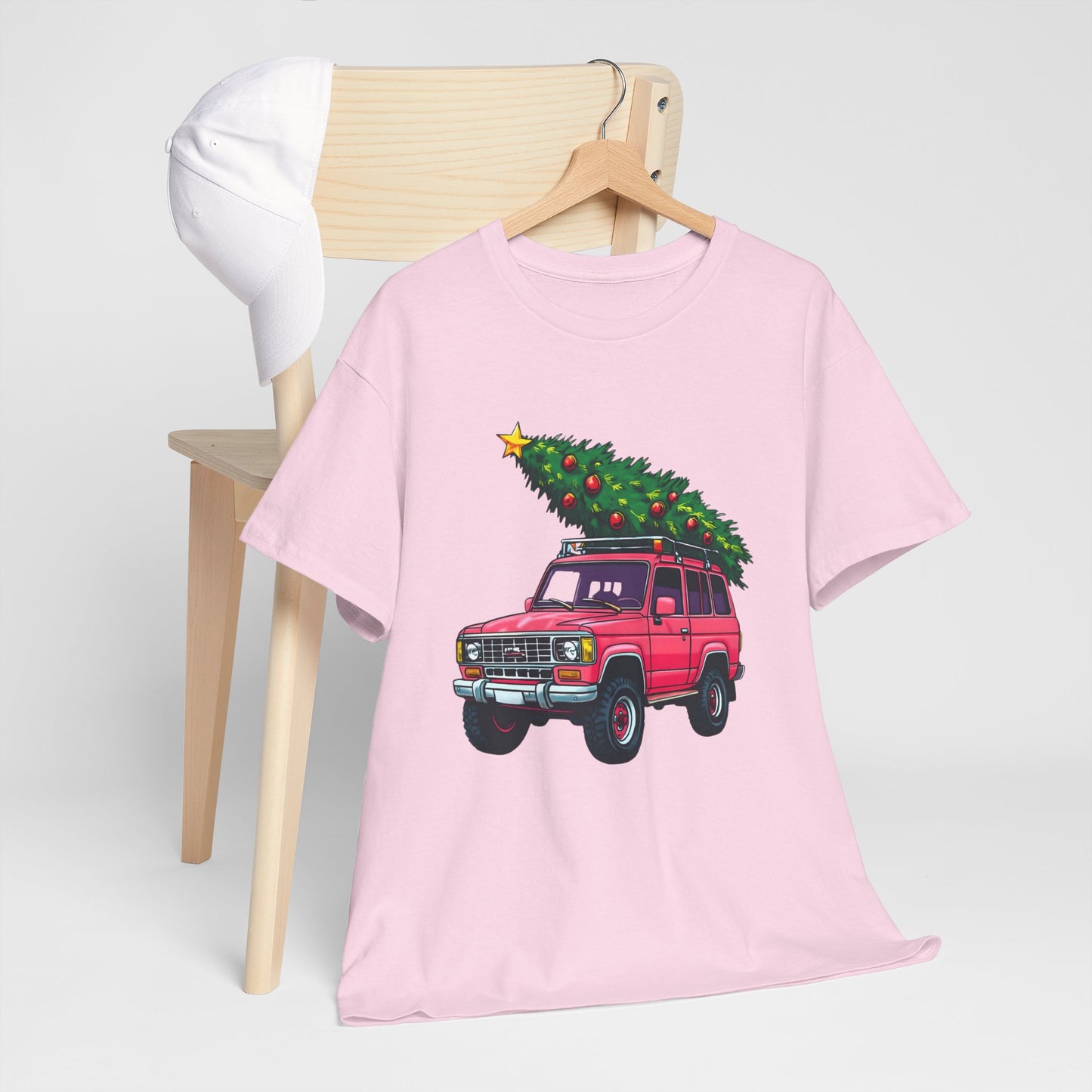 Pink SUV Christmas Tree Tee