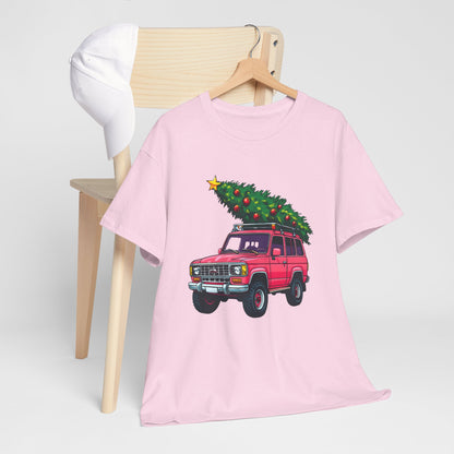 Pink SUV Christmas Tree Tee