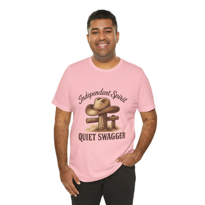 Quiet Swagger Cowboy Tee — Independent Spirit Western T-Shirt