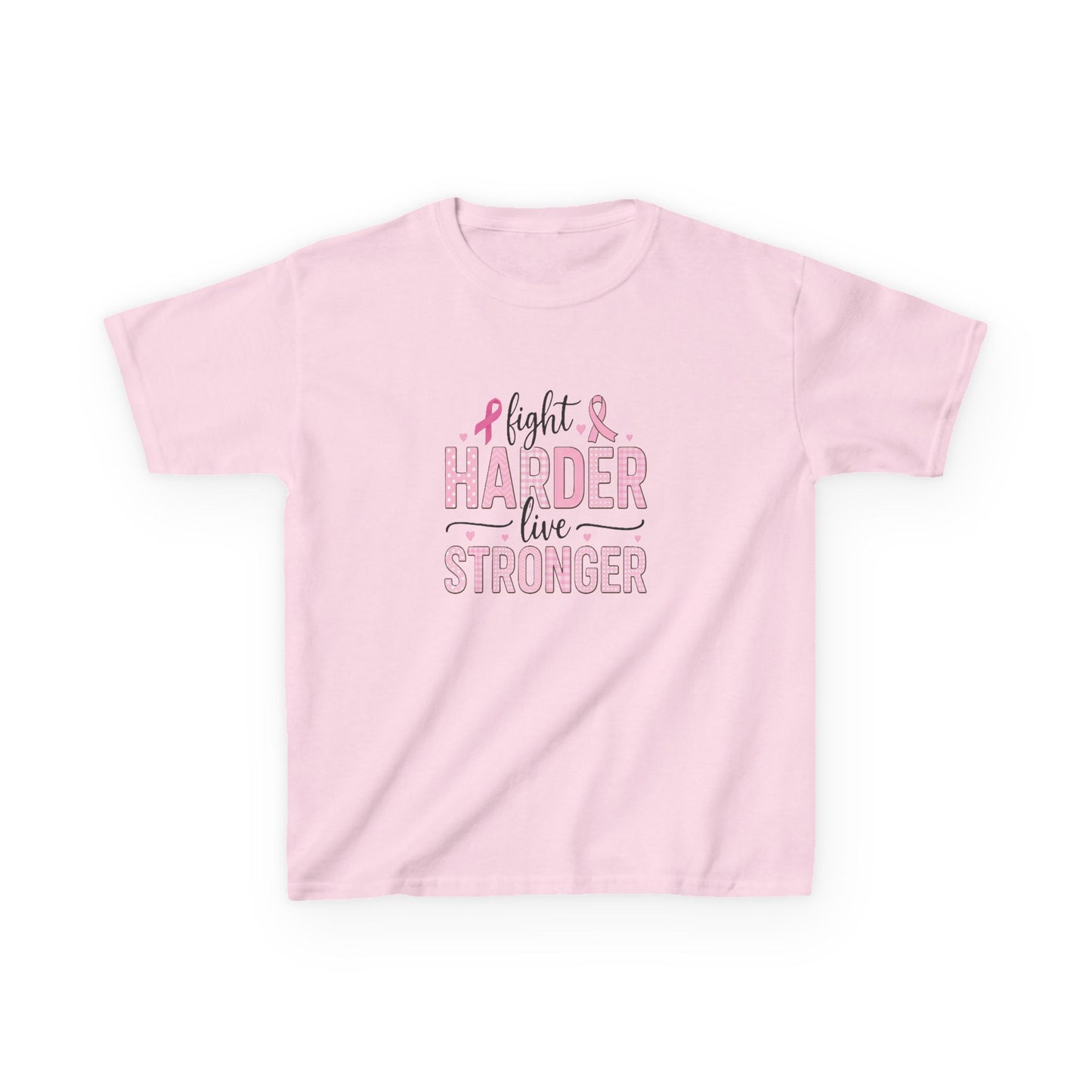 Fight HARDER Live STRONGER - Breast Cancer Awareness Tee