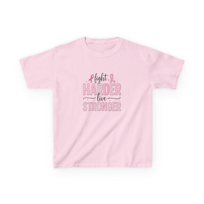 Fight HARDER Live STRONGER - Breast Cancer Awareness Tee