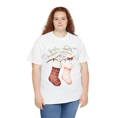 Watercolor Christmas Stocking Tee - Hope & Love