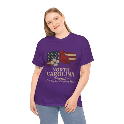 NC Pride: Cardinal, Dogwood & State Flag Tee