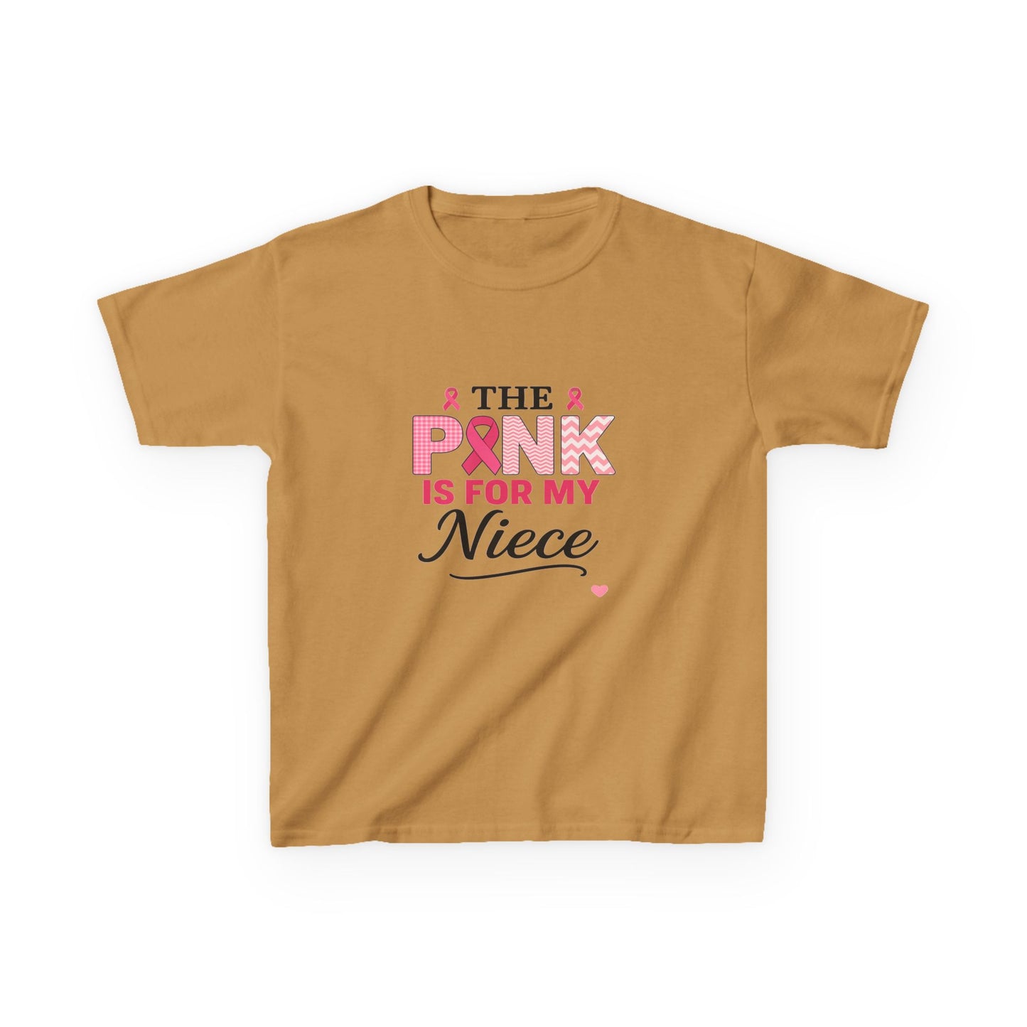 Pink Ribbon Niece Christmas Dino Tee