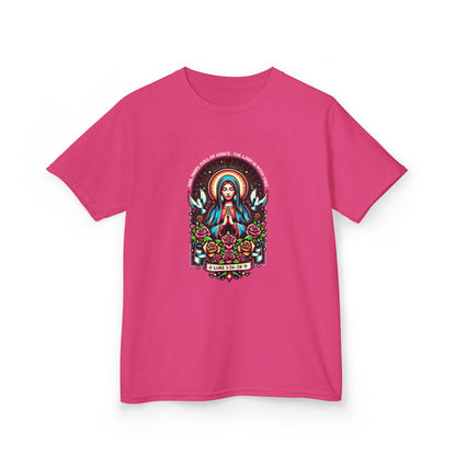 Virgin Mary Graphic Tee - Christmas Kids Shirt