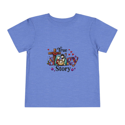 True Story Nativity Toddler Christmas Tee