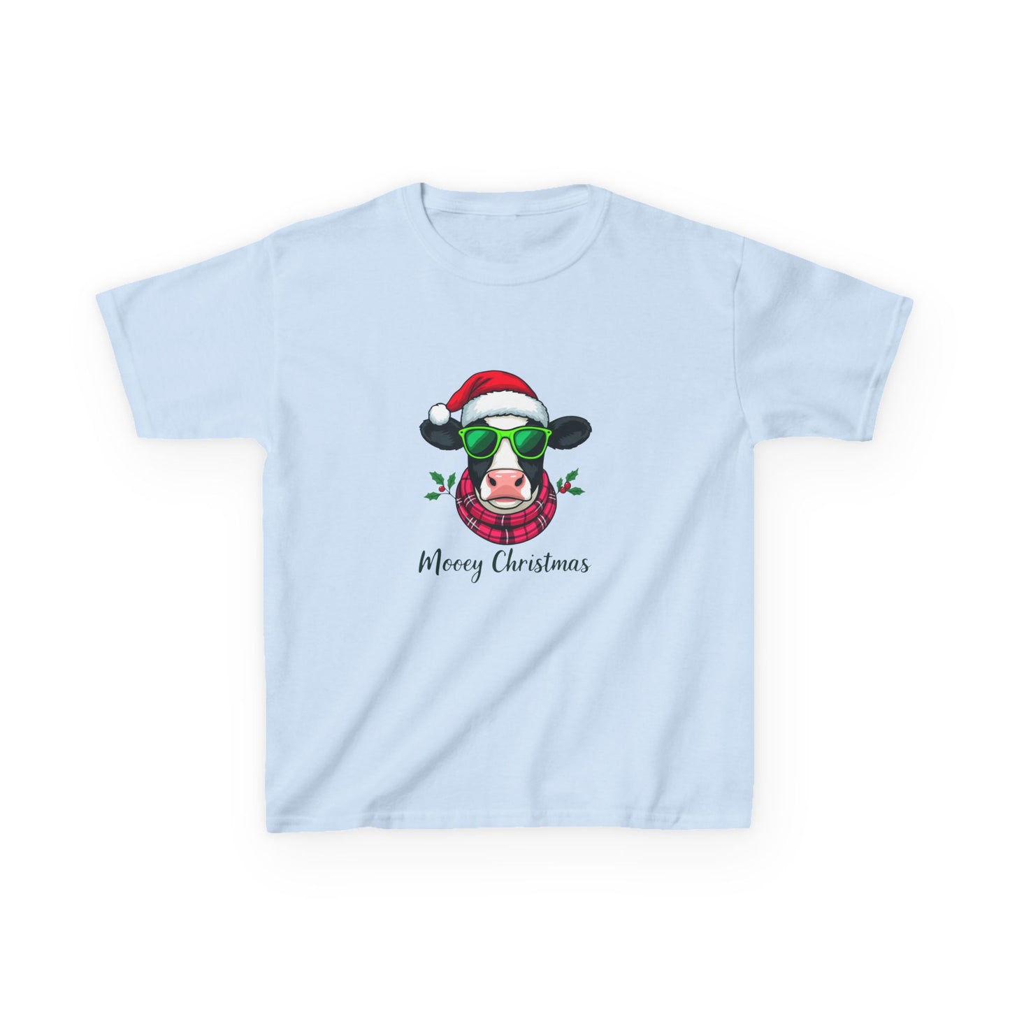 Moovey Christmas Cow Kids Tee - Holiday Fun!