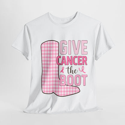 Give Cancer the Boot - Breast Cancer Awareness Tee
