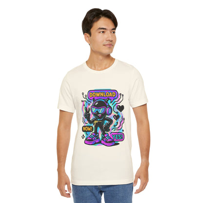 Download Now! Retro Gamer Alien T-Shirt — Neon Vaporwave Gaming Tee