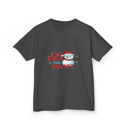 Oh Snow You Didn't! Snowman Dino Christmas Tee