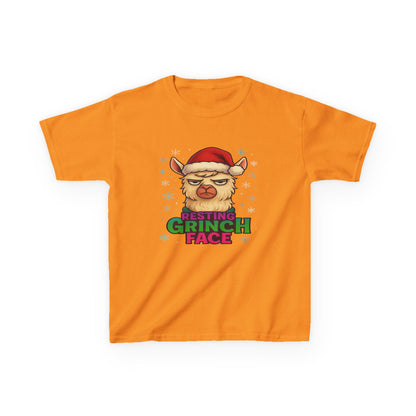 Grumpy Llama Christmas Tee - Resting Grinch Face