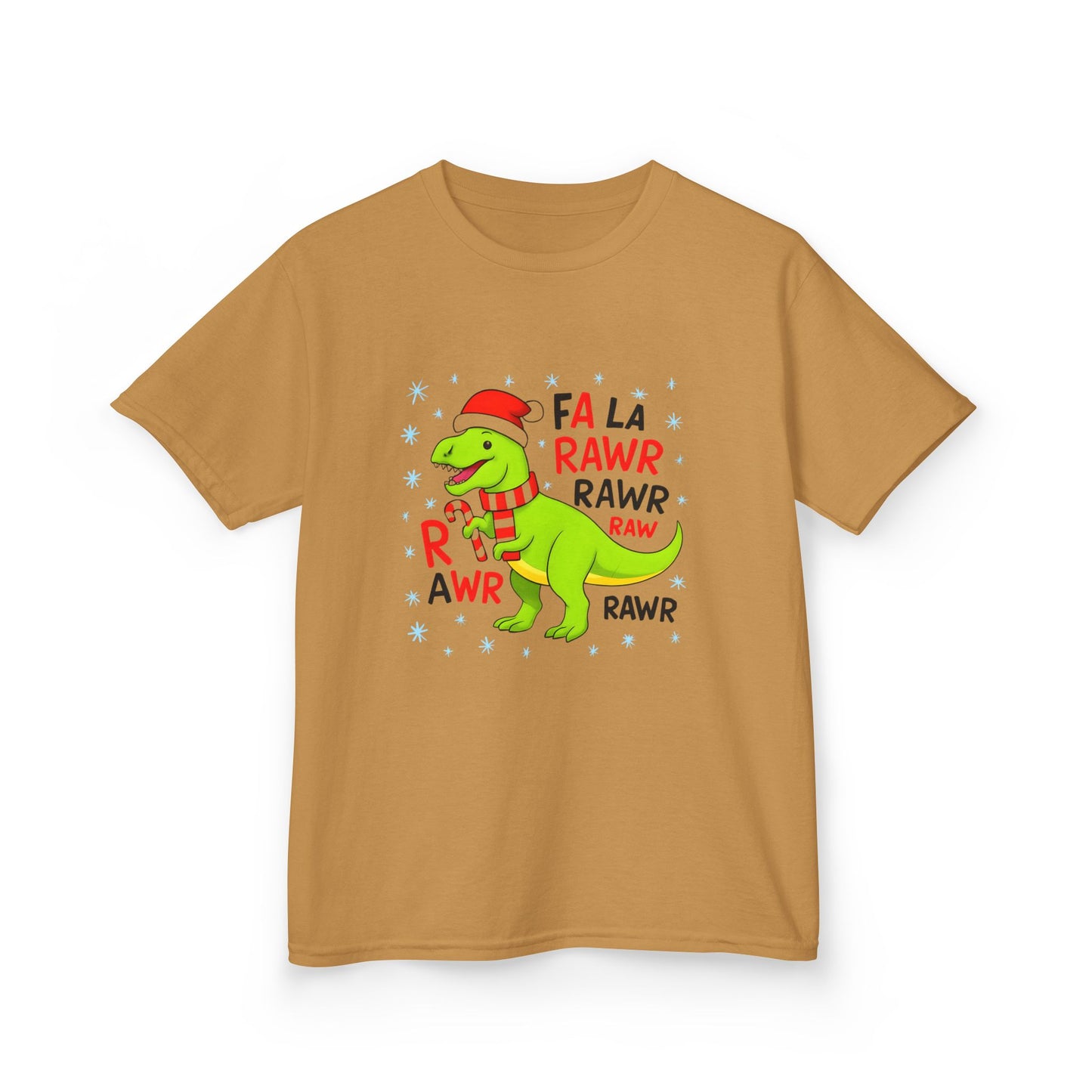 Holiday Dinosaur Kids Tee, Christmas Shirt, Fun Dinosaur T-Shirt, Kids Party Outfit, Cute Graphic Tee, Gift for Kids