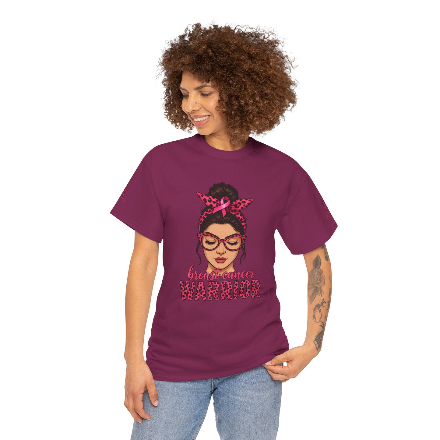 Breast Cancer Warrior Tee, Inspirational T-Shirt for Survivors, Supportive Gift for Cancer Awareness Events, Unisex Cotton Top, [...]
