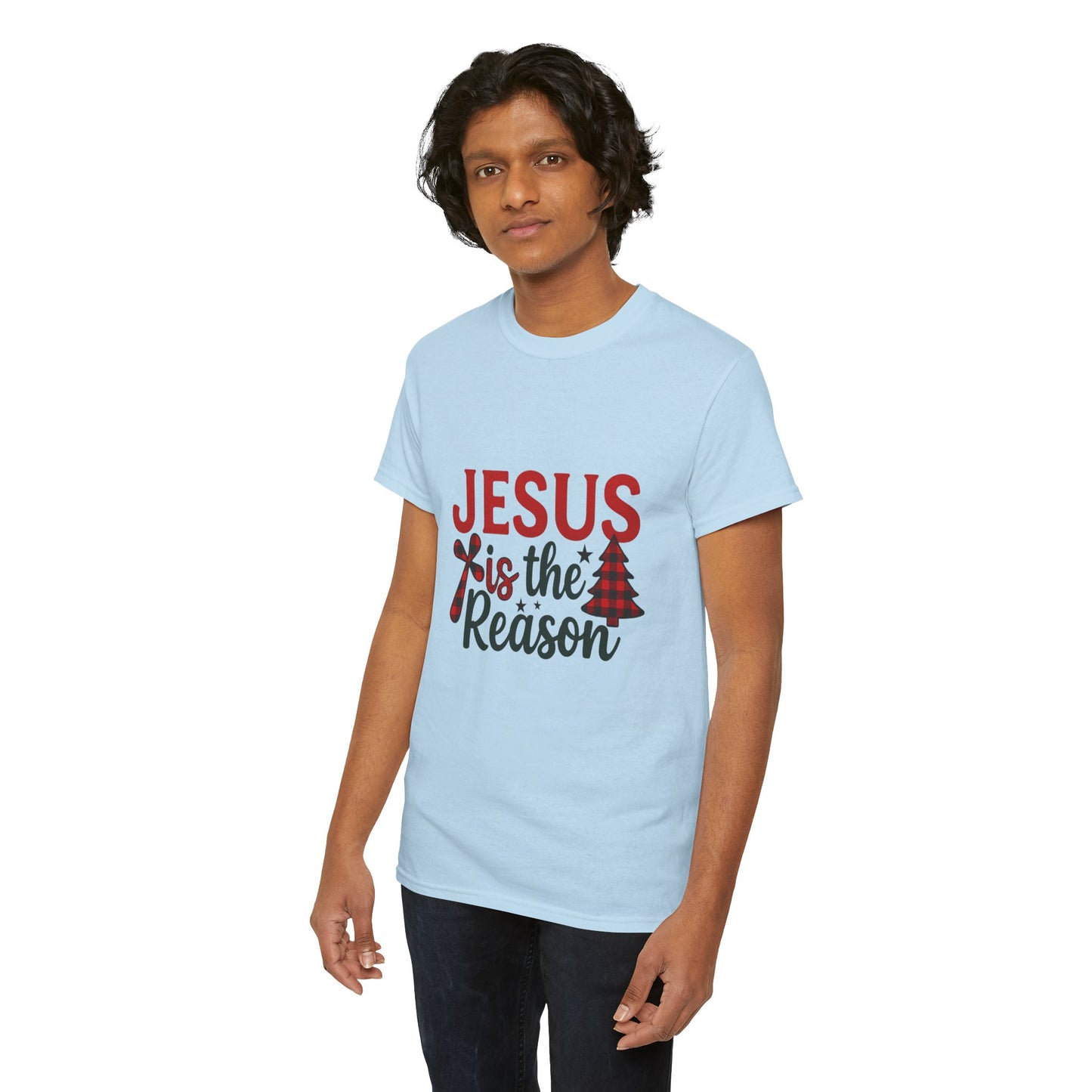 Jesus is the Reason Christmas Tee - Faith-Based Holiday Gift