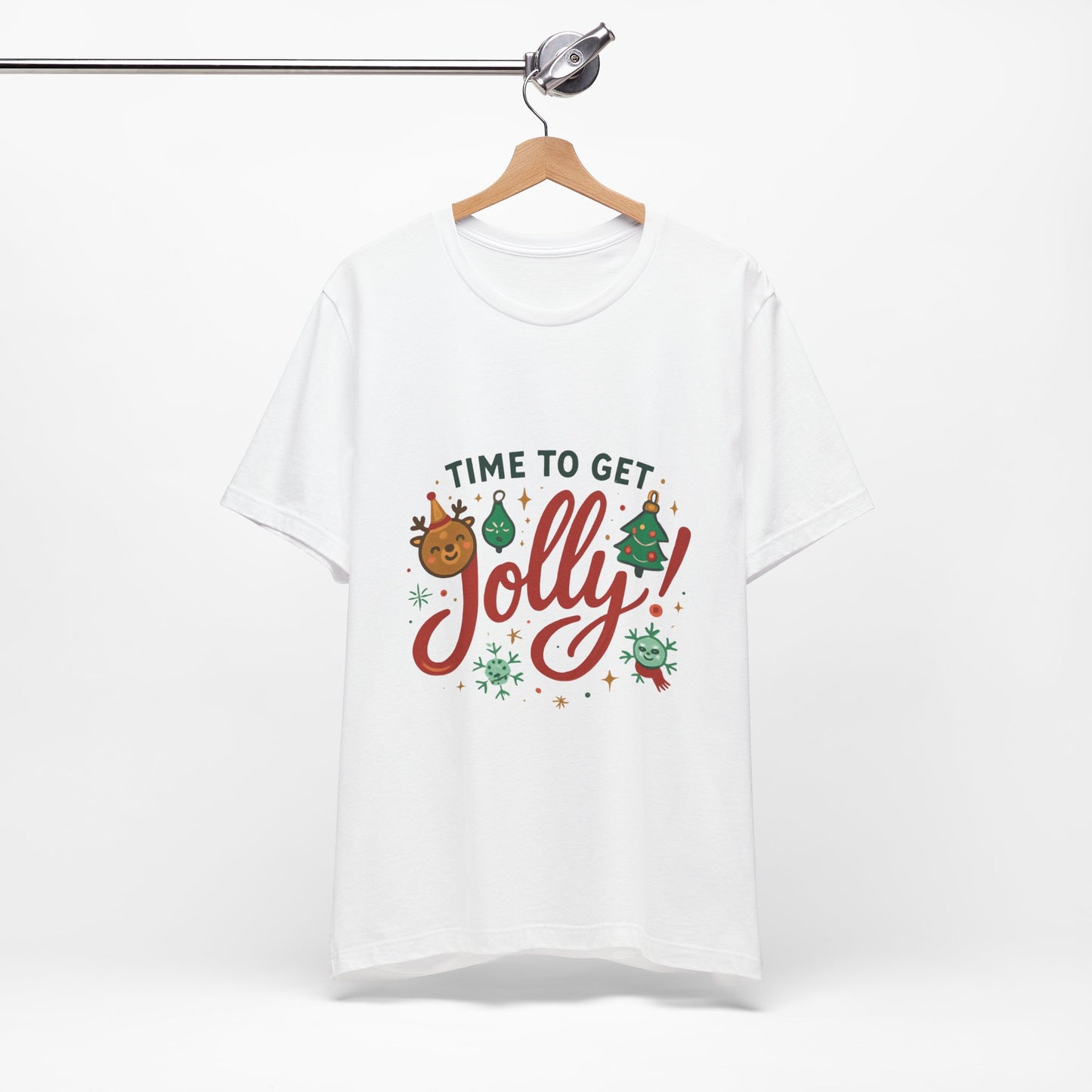 Time to Get Jolly! Christmas Tee — Festive Holiday Graphic T-Shirt