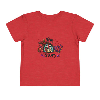 True Story Nativity Toddler Christmas Tee