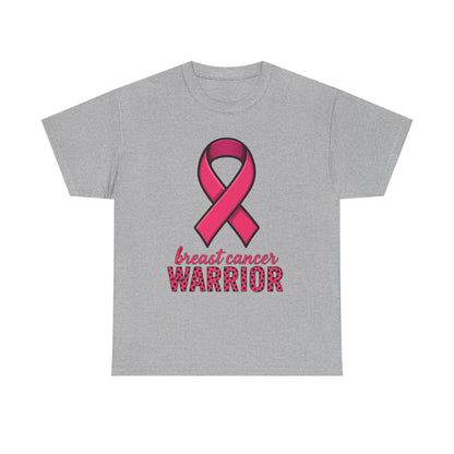 Breast Cancer Warrior Pink Ribbon Tee