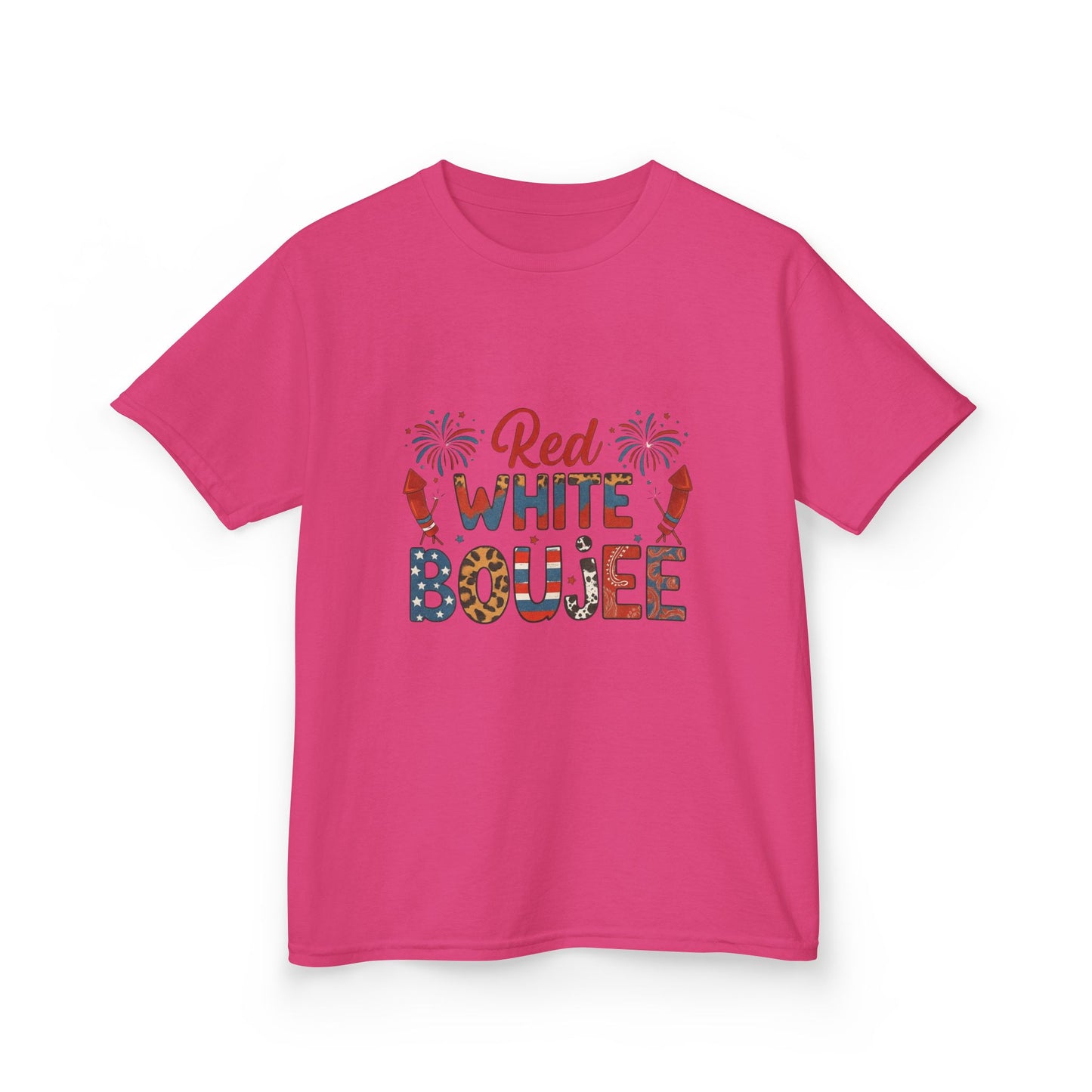 Red White Boujee Patriotic Kids Tee - 4th of July