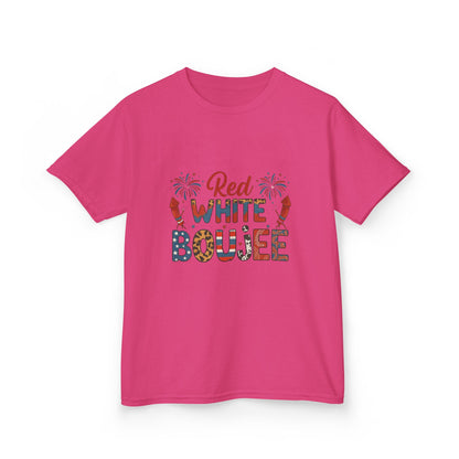 Red White Boujee Patriotic Kids Tee - 4th of July