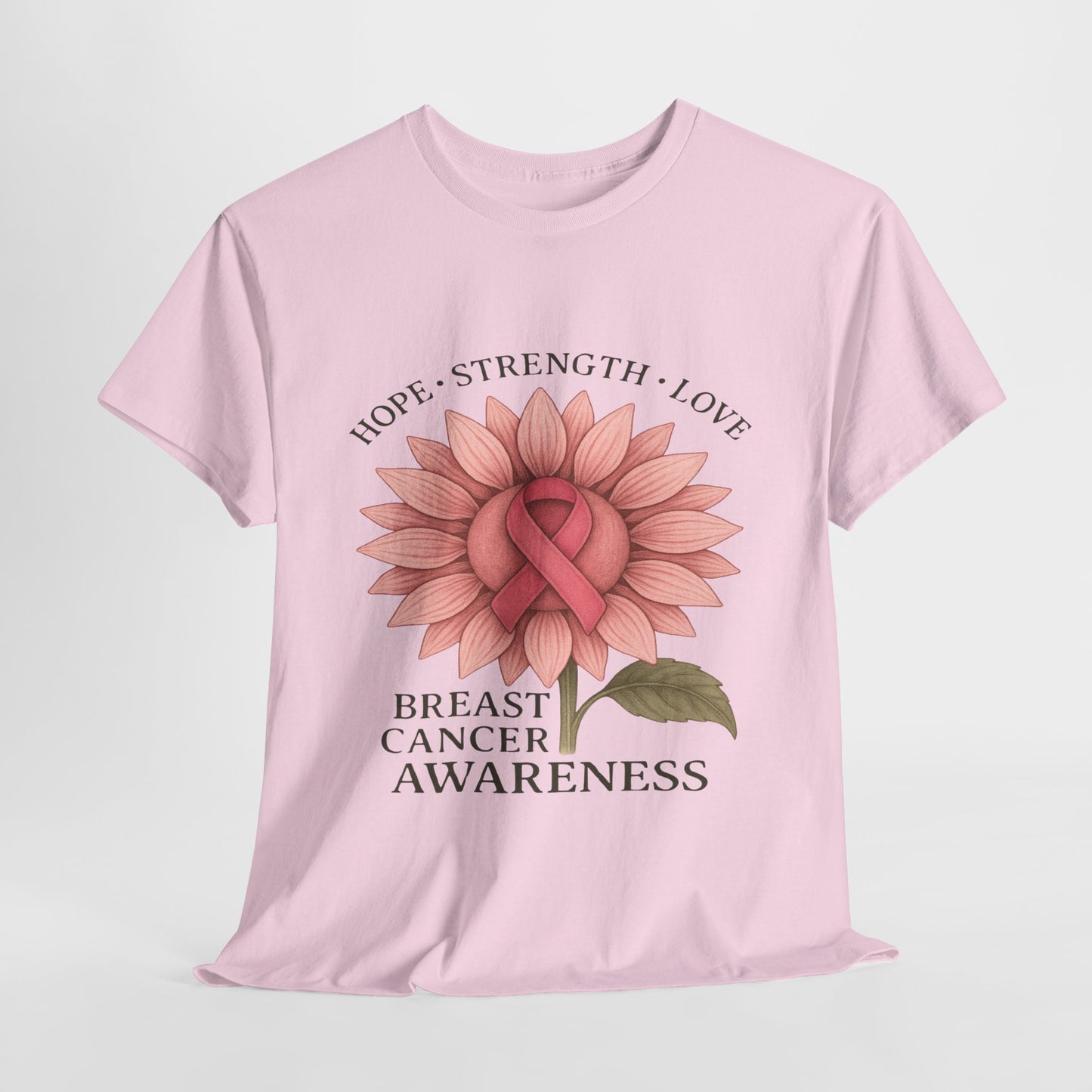 Hope Flower Breast Cancer Awareness Tee
