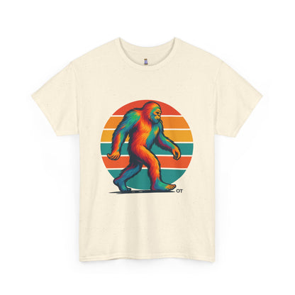 Colorful Bigfoot Unisex T-Shirt, Fun Graphic Tee for Nature Lovers, Perfect for Holidays, Festivals, Camping, Gifts