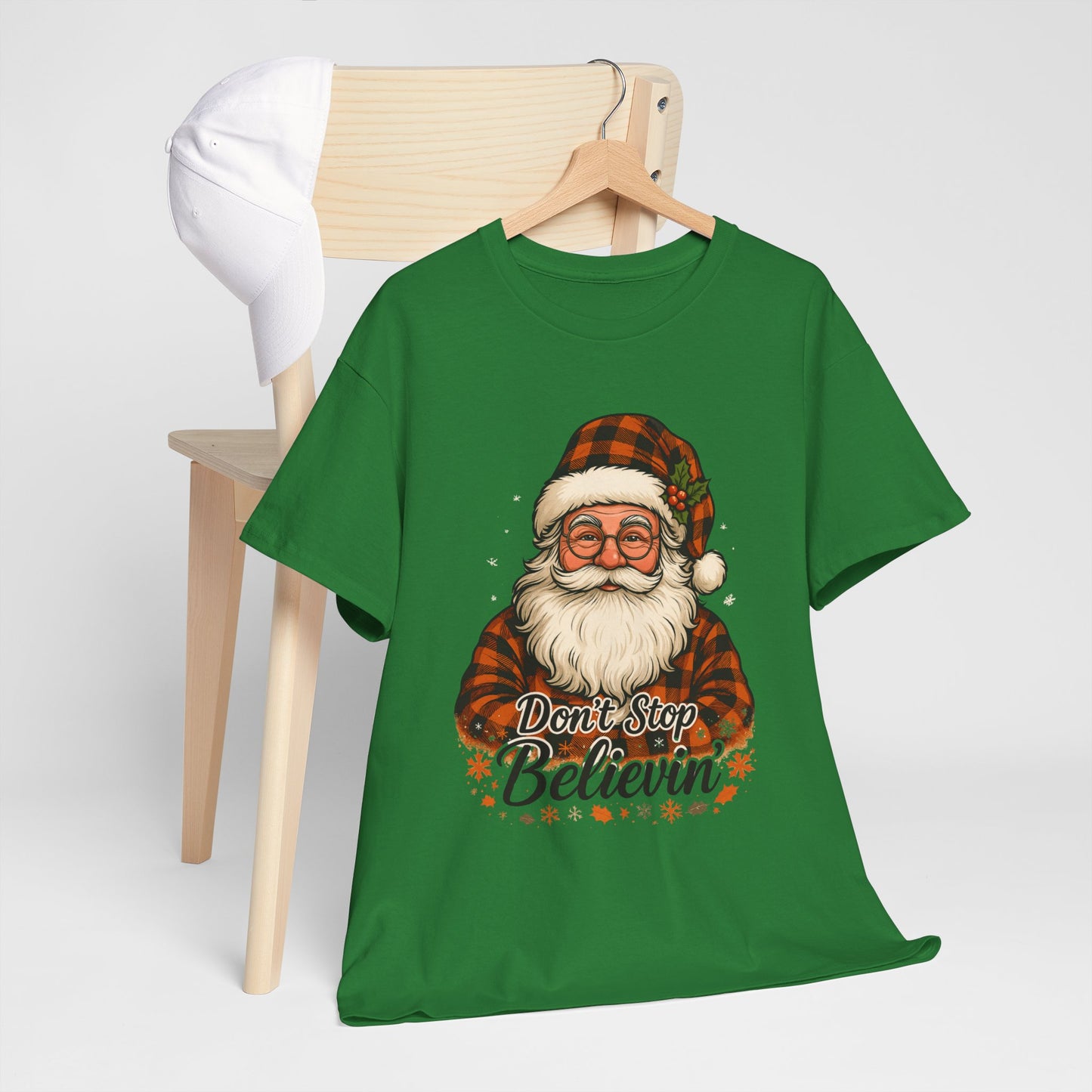 Santa Believes: Don't Stop Believin'  Tee