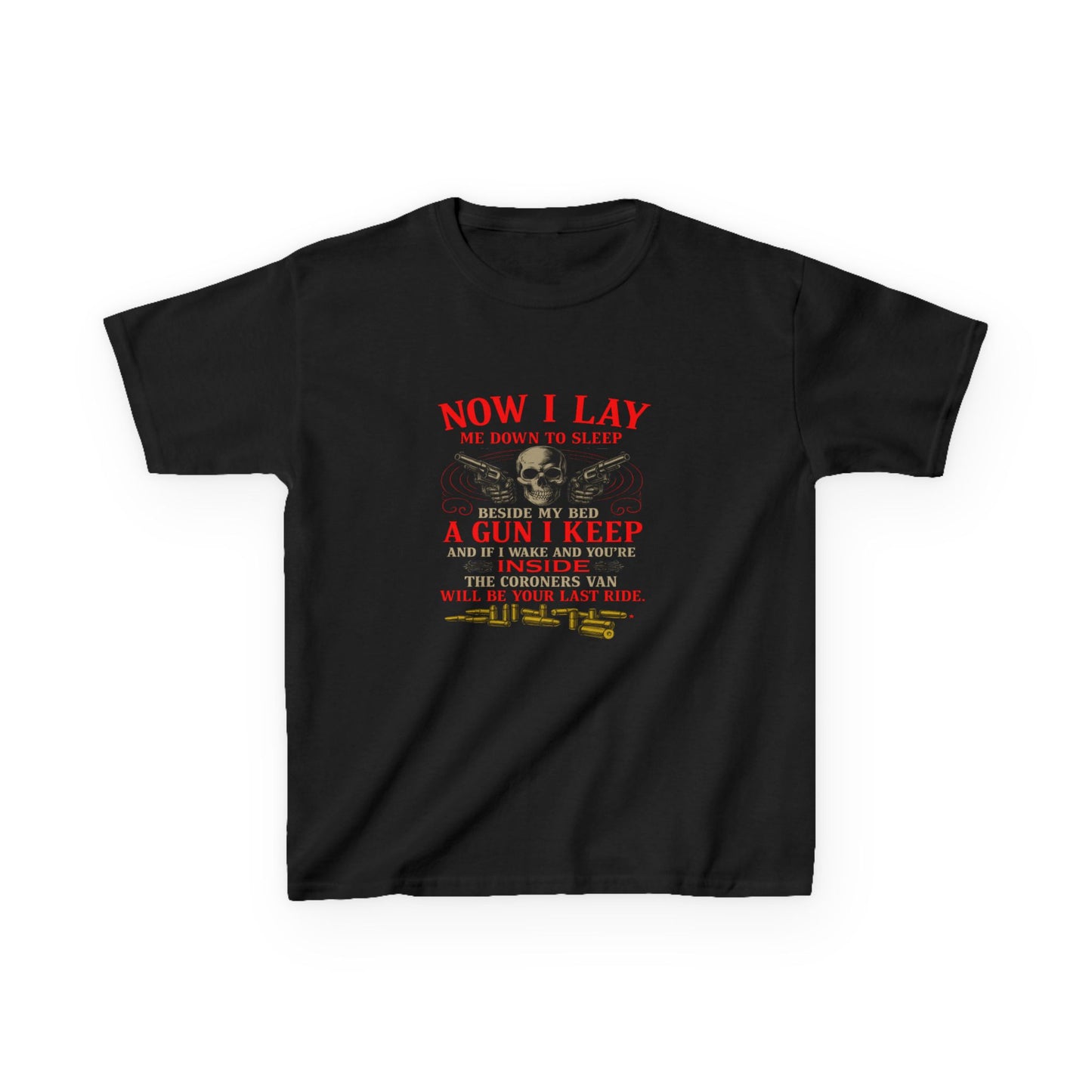 Now I Lay Me Down to Sleep - Dinosaur Skull Tee