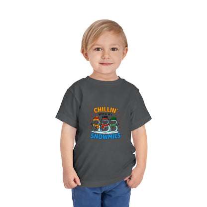 Chillin' with My Snowmies Toddler Christmas Tee