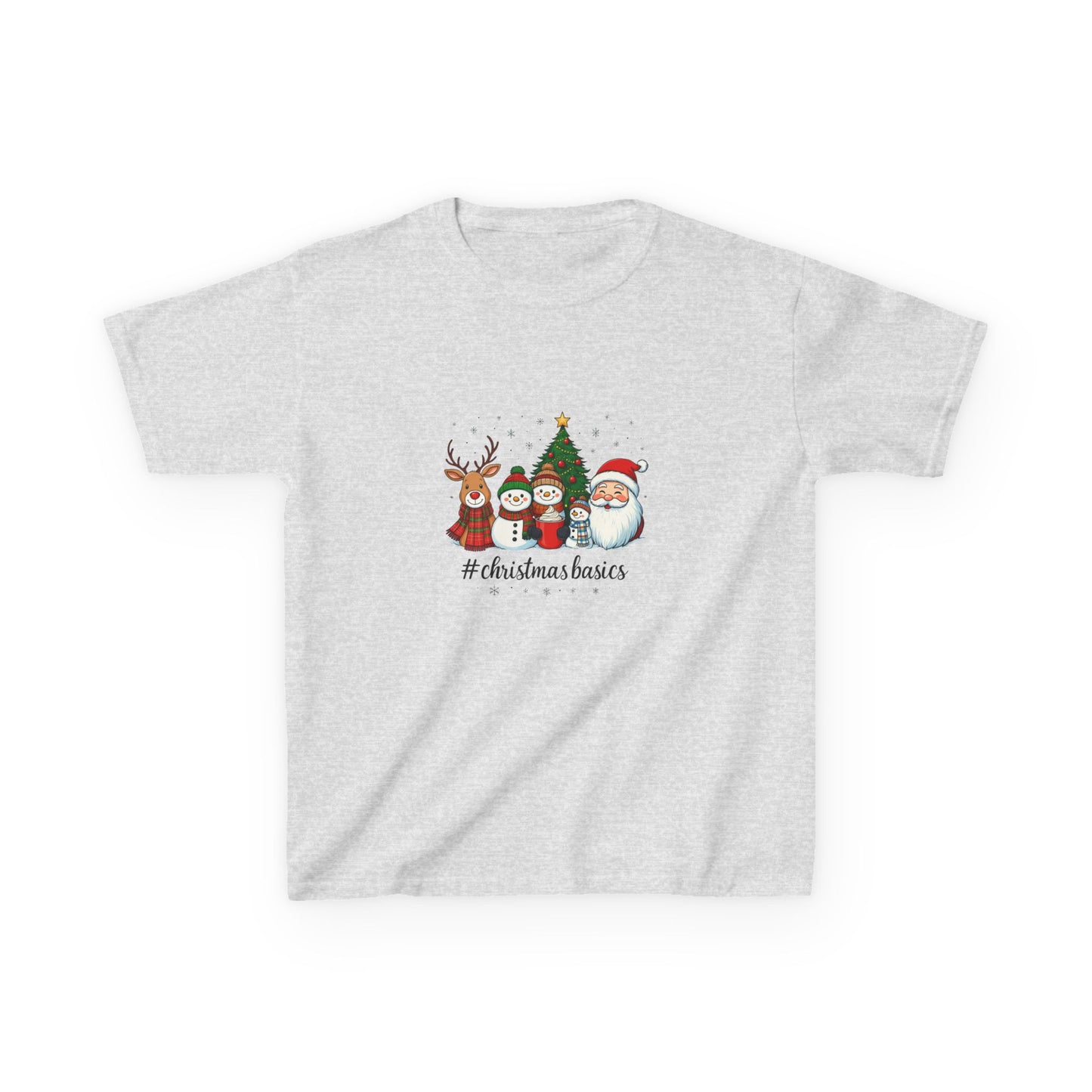 Festive Dino Christmas Tee: Reindeer & Snowman Fun!