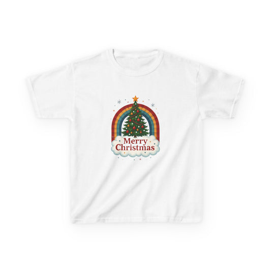 Merry Christmas Dinosaur Tee - Kids Holiday Shirt
