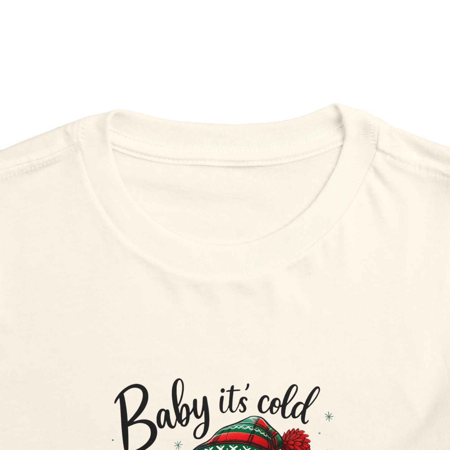 Baby It's Cold Outside Snowman Toddler Christmas Tee